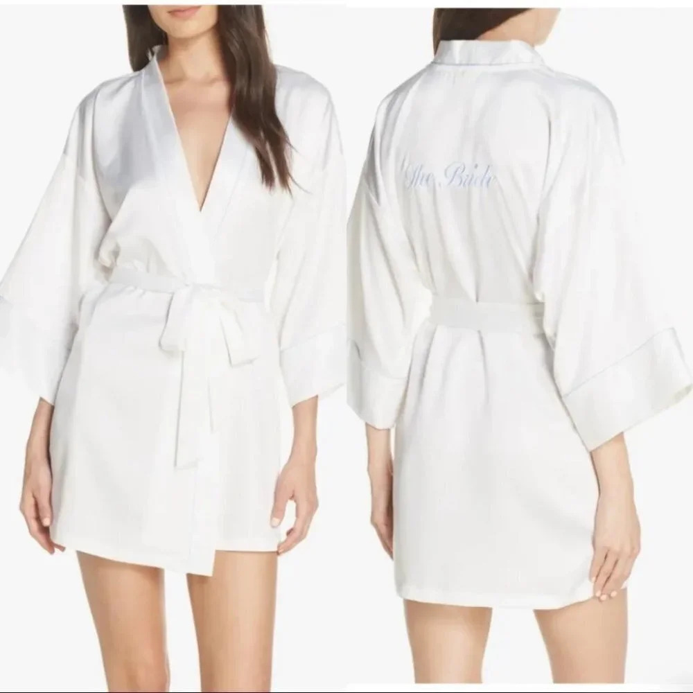 BLOOM BY JONQUIL The Bride Satin Wrap With Crystal